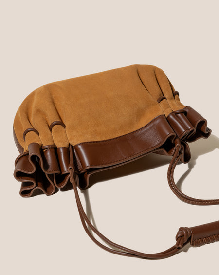 ARTA SUEDE - Pleated Shoulder Bag
