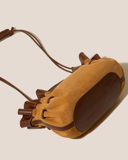 ARTA SUEDE - Pleated Shoulder Bag