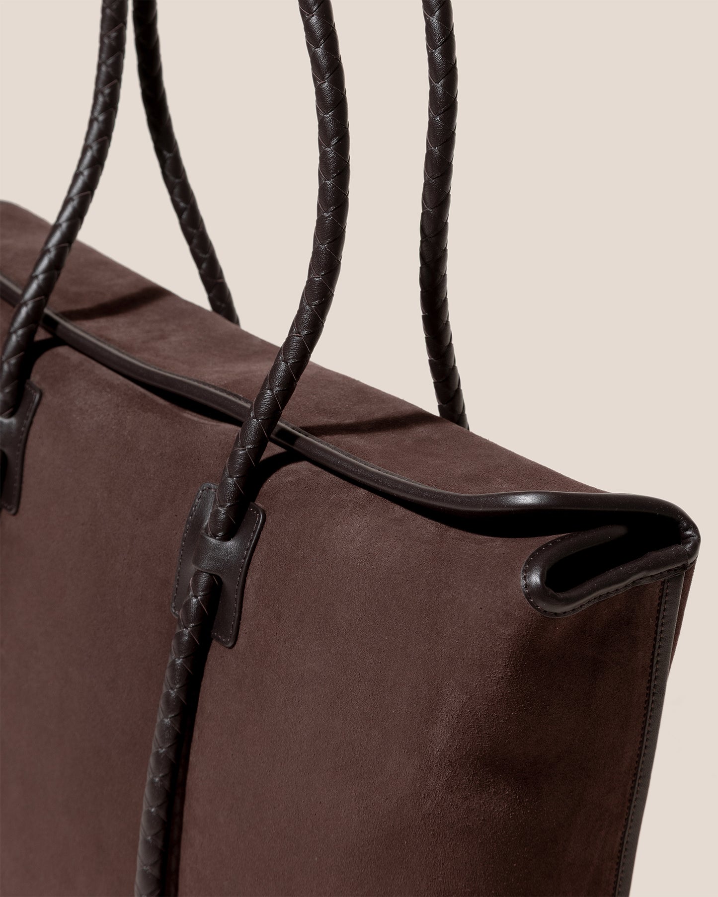 FORNA TOTE SUEDE - Leather Framed Shoulder Bag