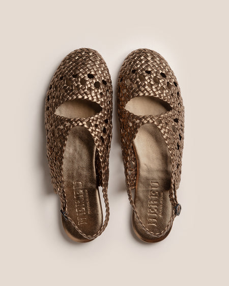 EMPURIA METALLIC - Woven Slingback Sandal