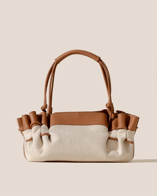ARTA CANVAS - Pleated Shoulder Bag