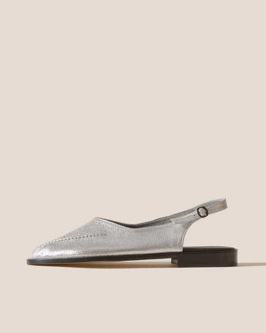 JULIOL SLINGBACK METALLIC - High-Cut Deconstructed Slingback Loafer