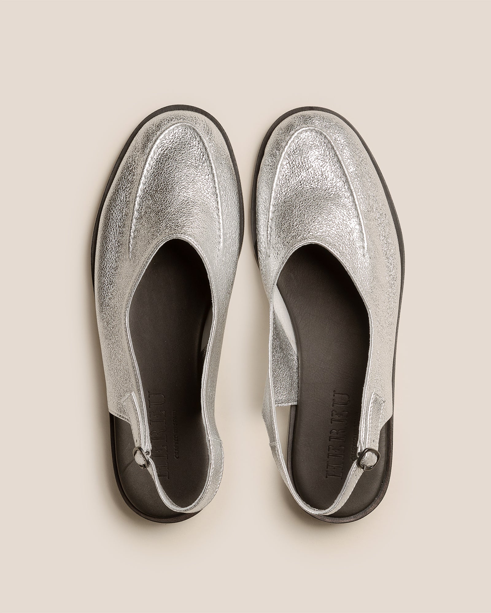 JULIOL SLINGBACK METALLIC - High-Cut Deconstructed Slingback Loafer