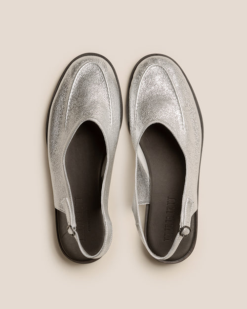 JULIOL SLINGBACK METALLIC - High-Cut Deconstructed Slingback Loafer