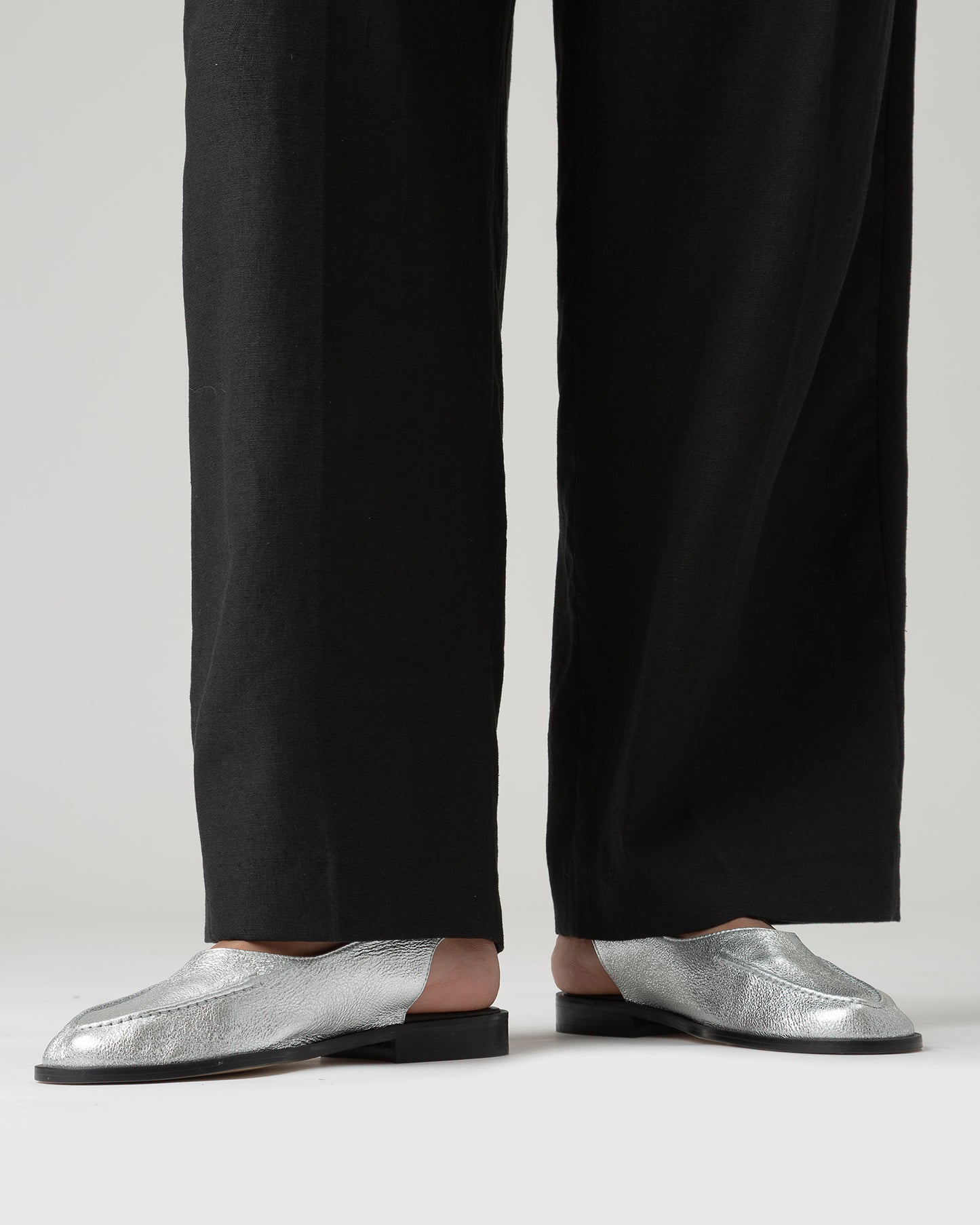 JULIOL SLINGBACK METALLIC - High-Cut Deconstructed Slingback Loafer