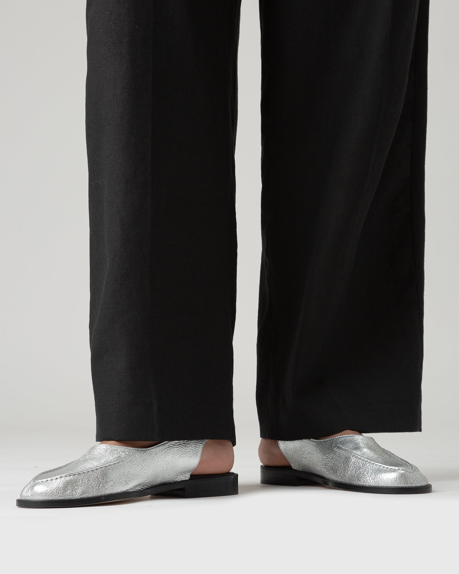 JULIOL SLINGBACK METALLIC - High-Cut Deconstructed Slingback Loafer