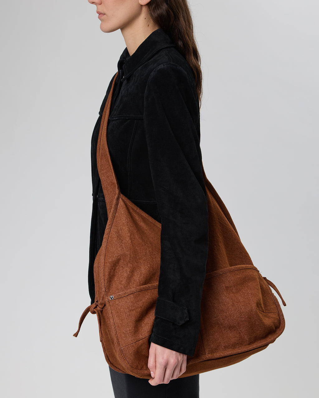 LLIGAM - Hobo-Shaped Cotton Crossbody Bag