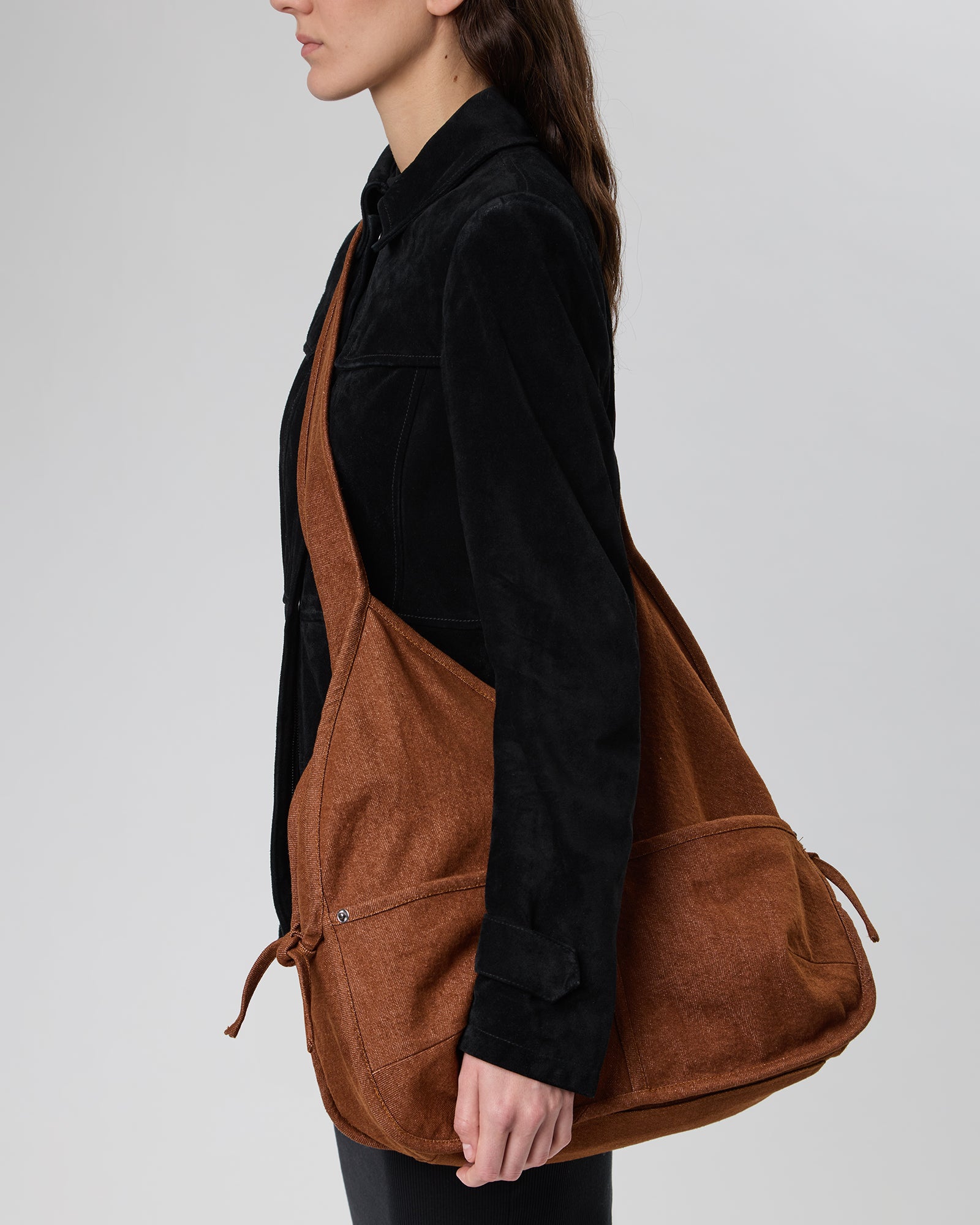 LLIGAM - Hobo-Shaped Cotton Crossbody Bag