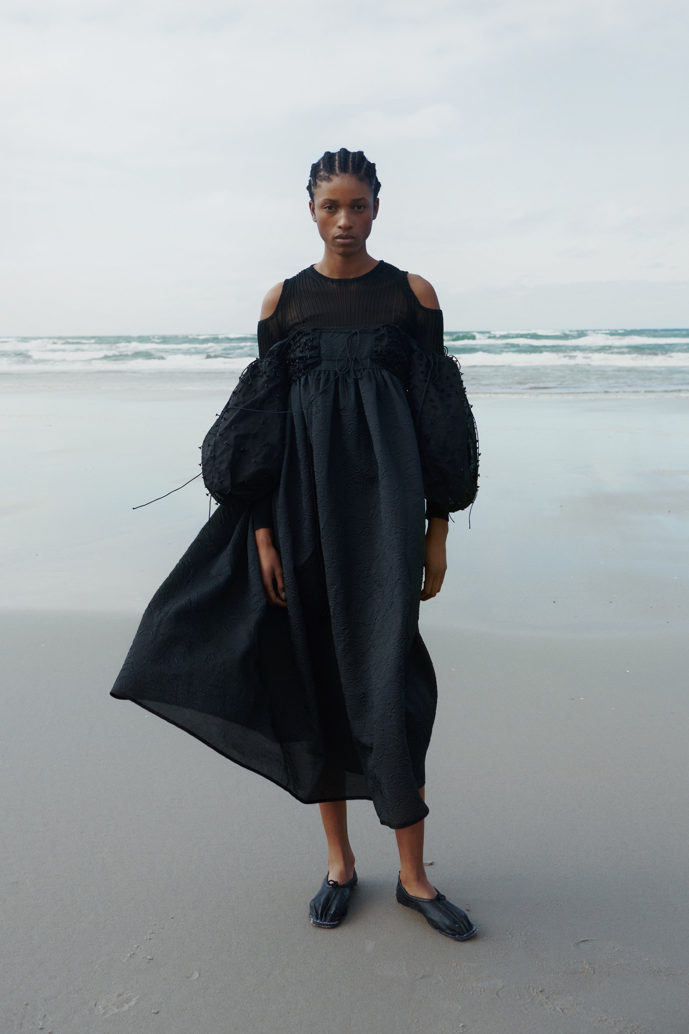 CECILIE BAHNSEN × HEREU Cecilie Bahnsen】Hereu コラボ ヒヤシンス バレエシューズ (CECILIE