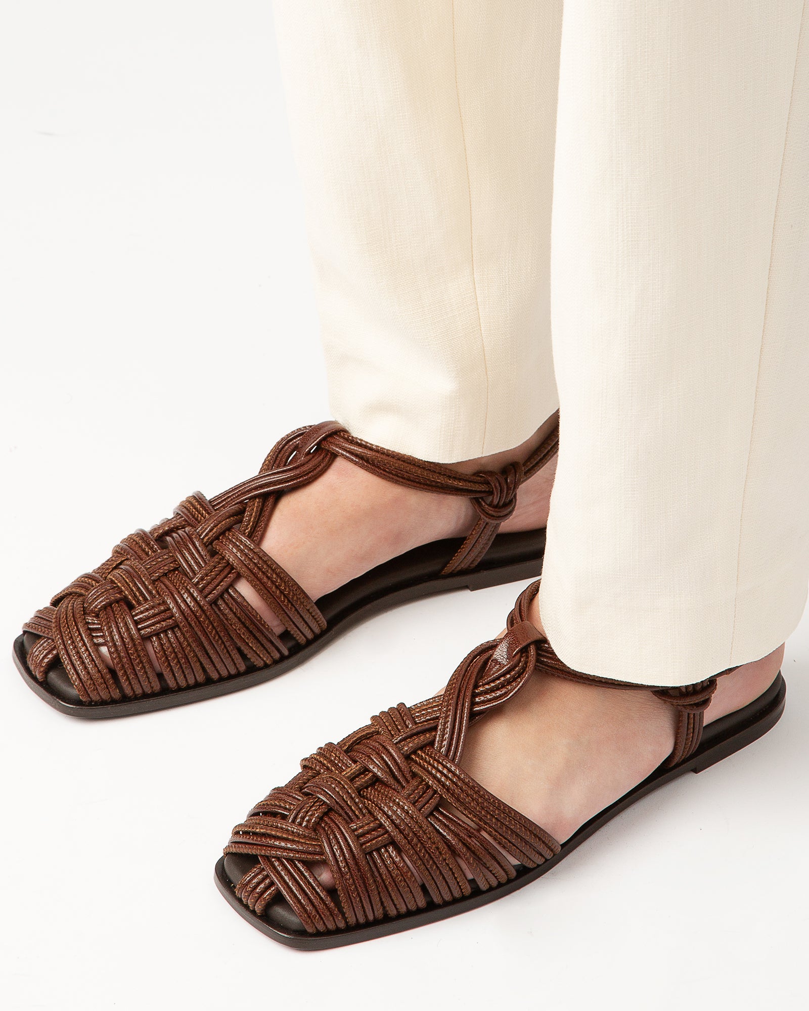 MANTELLA - Strappy Fisherman Sandal – Hereu Studio
