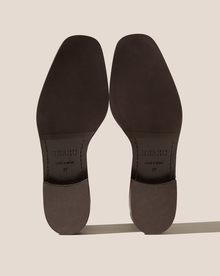 METLA POLISHED - Almond Toe Mid Calf Boot