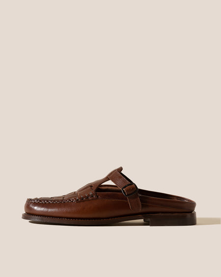 FERRIOL MULE - Men's Woven T-bar Mule Loafer