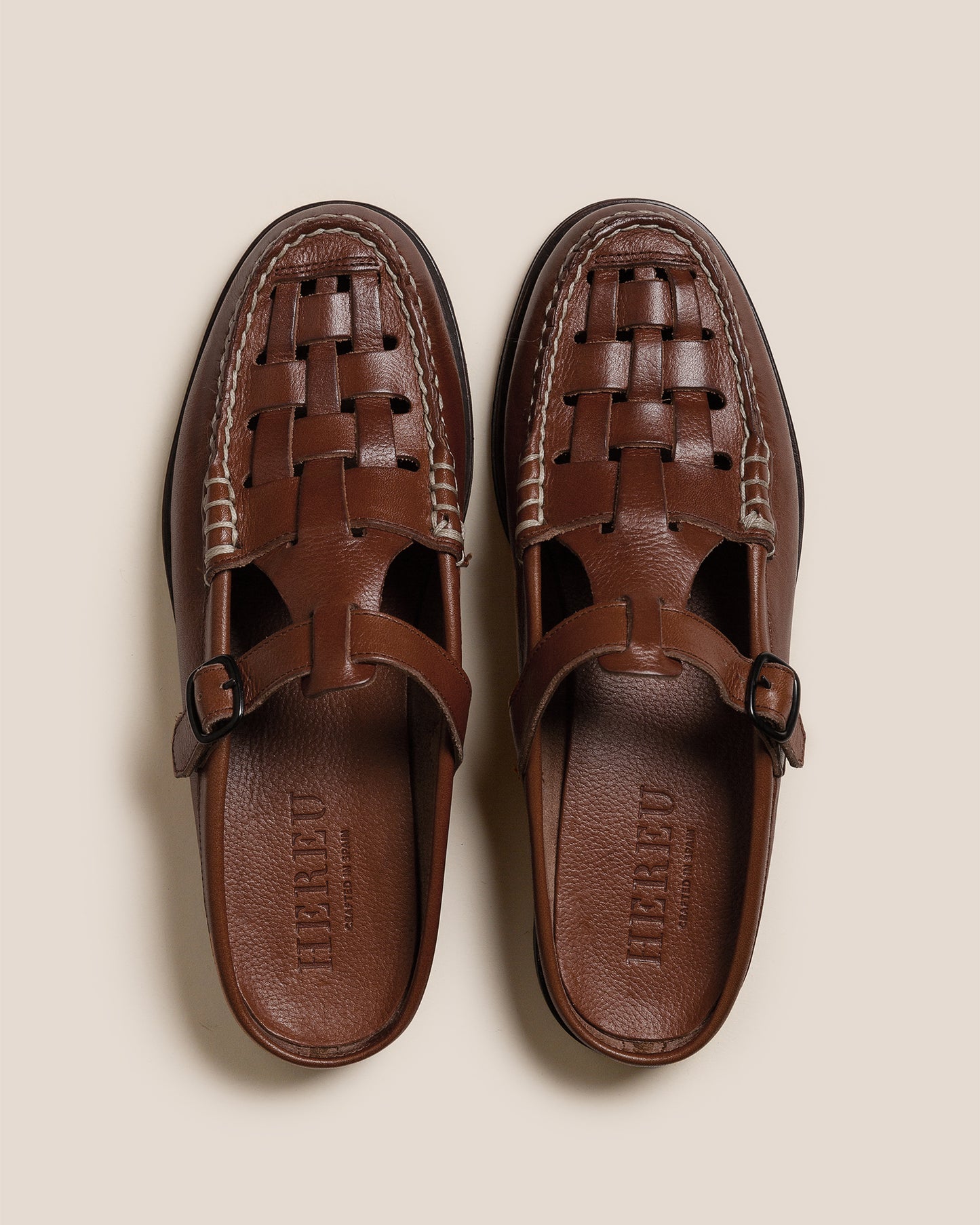 FERRIOL MULE - Men's Woven T-bar Mule Loafer