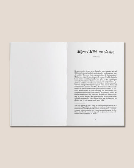 MIGUEL MILÁ. EMOCIONAR CON LO SIMPLE - Anna Calvera Book