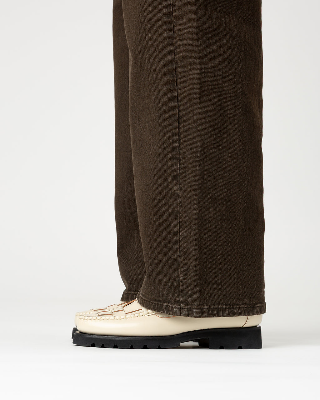 NOMBELA R SPORT - Tread Sole Interwoven Detail Slip-On Loafer