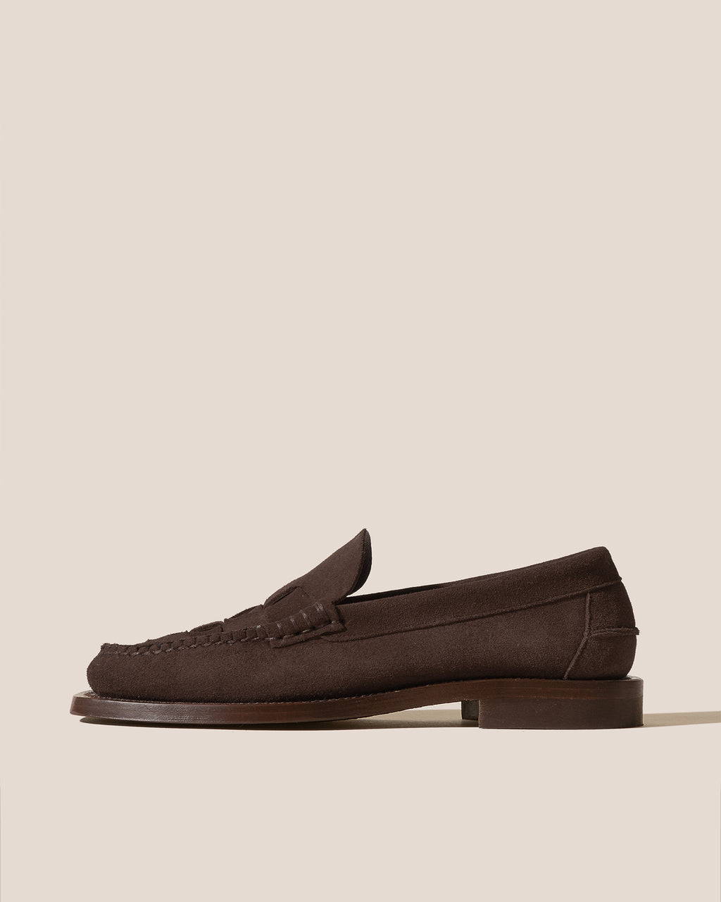 NOMBELA SUEDE - Interwoven Detail Slip-On Loafer