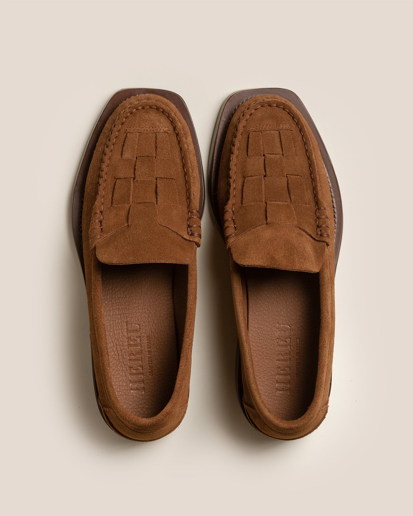 NOMBELA SUEDE - Interwoven Detail Slip-on Loafer