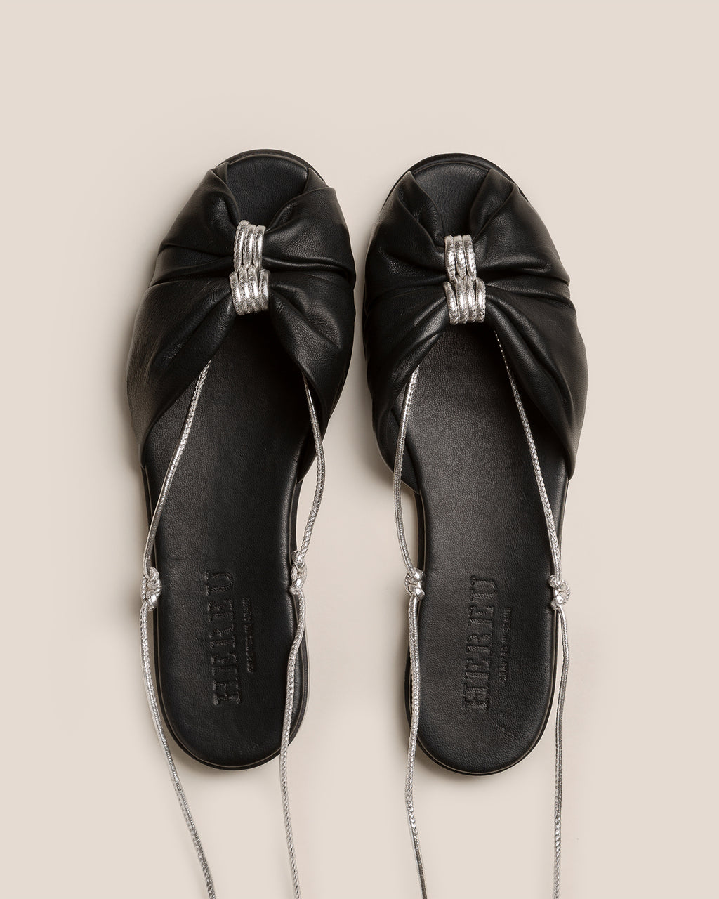 NUAT - Ruched Lace-up Sandal