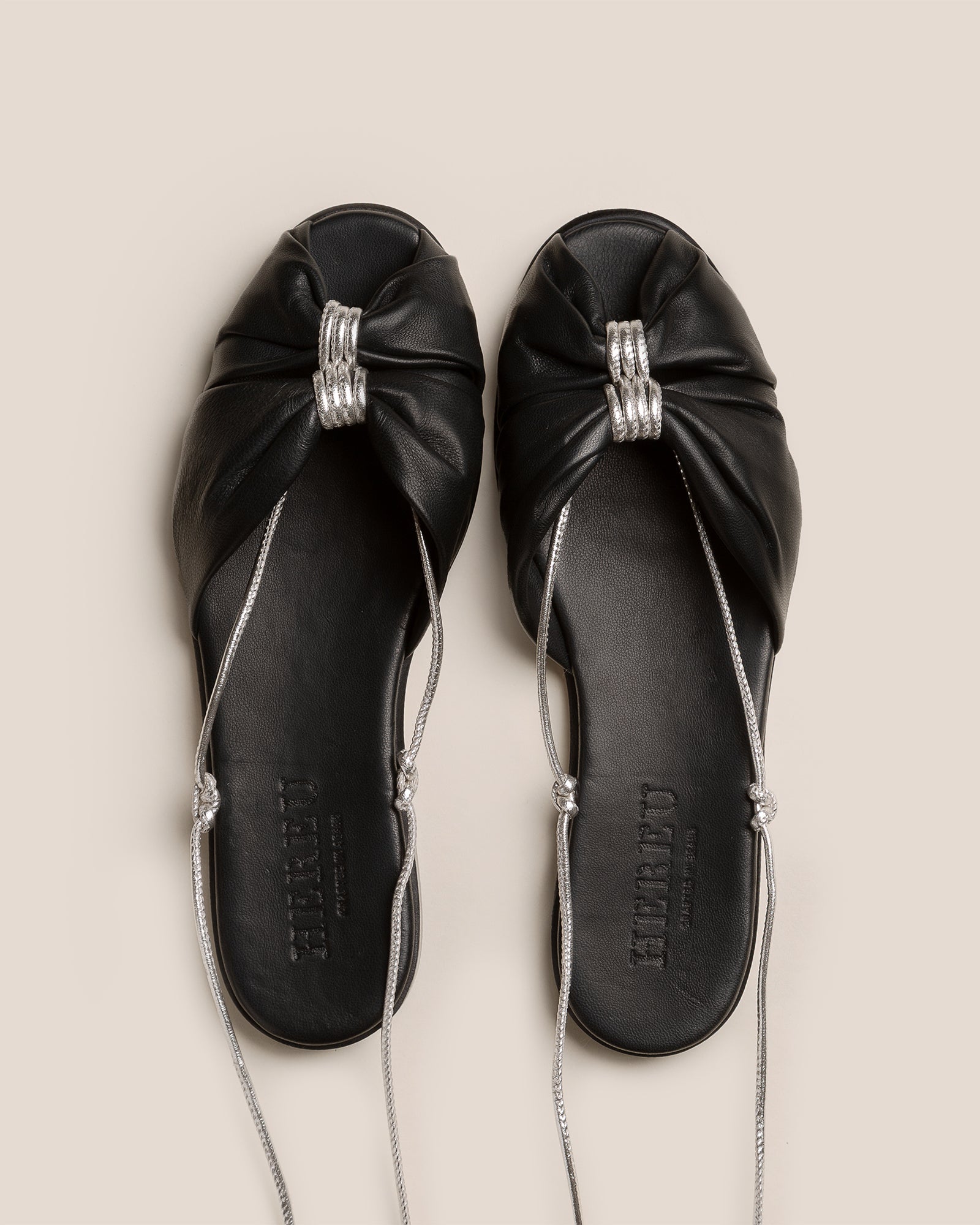 NUAT - Ruched Lace-up Sandal