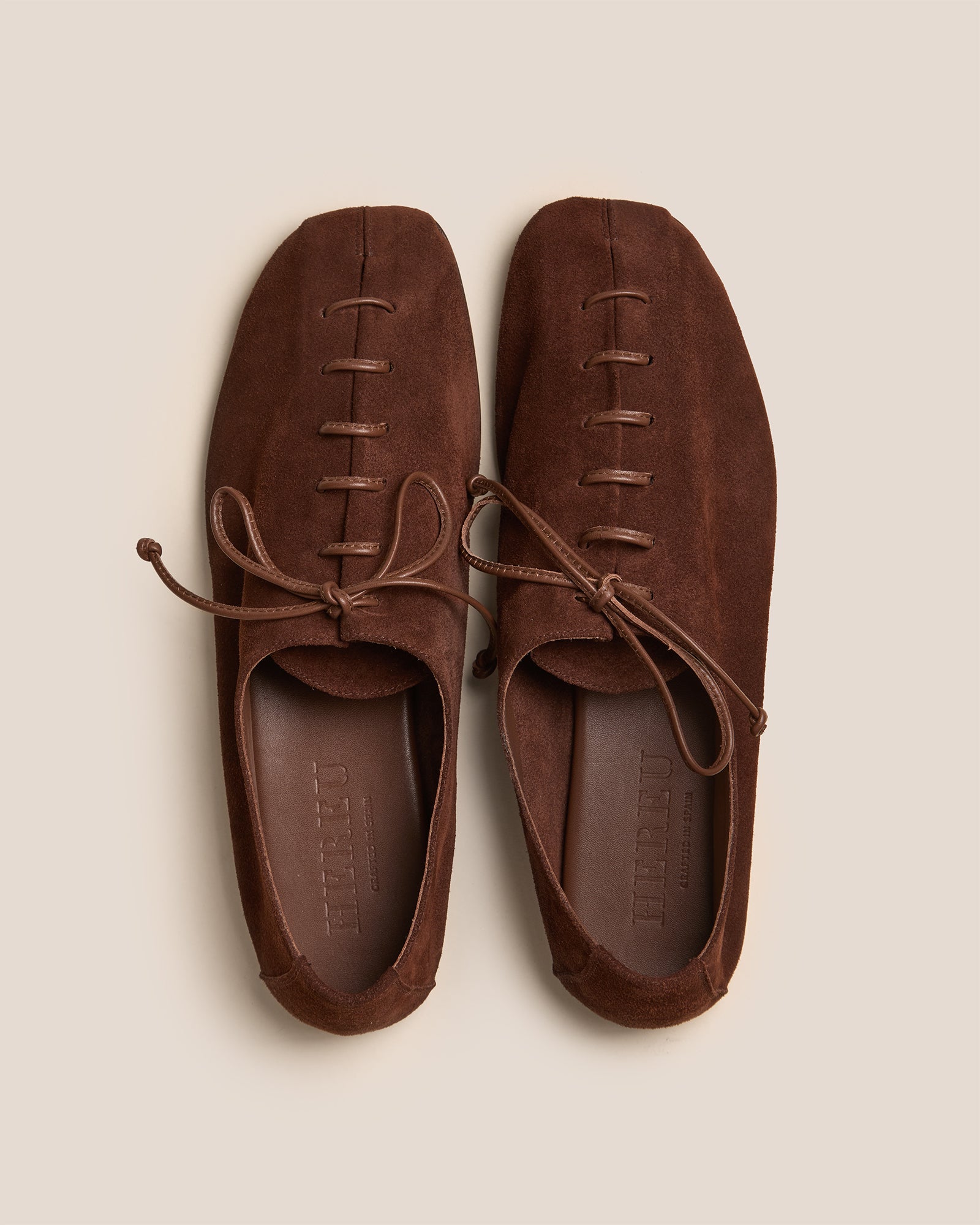 PLEGADA SUEDE - Deconstructed Lace-up Shoe
