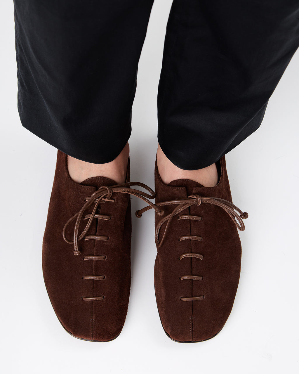 PLEGADA SUEDE - Deconstructed Lace-up Shoe
