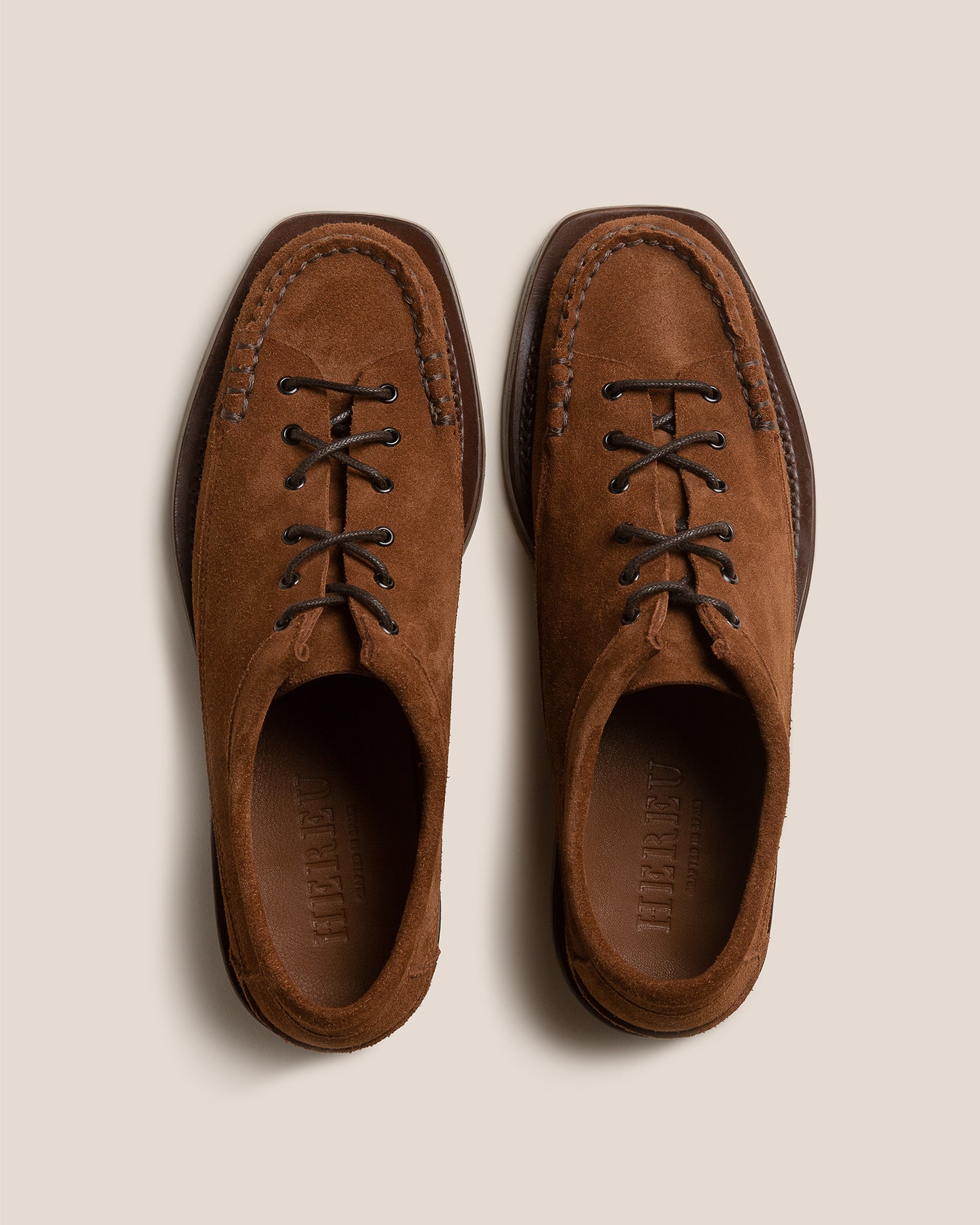 PRIEGO SQUARED SUEDE - Men's Lace up Moccasin