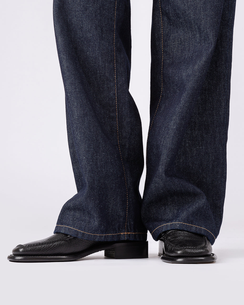 QUADRA GRAINY - Men's Square-Toe Low-Calf Zipped Boot