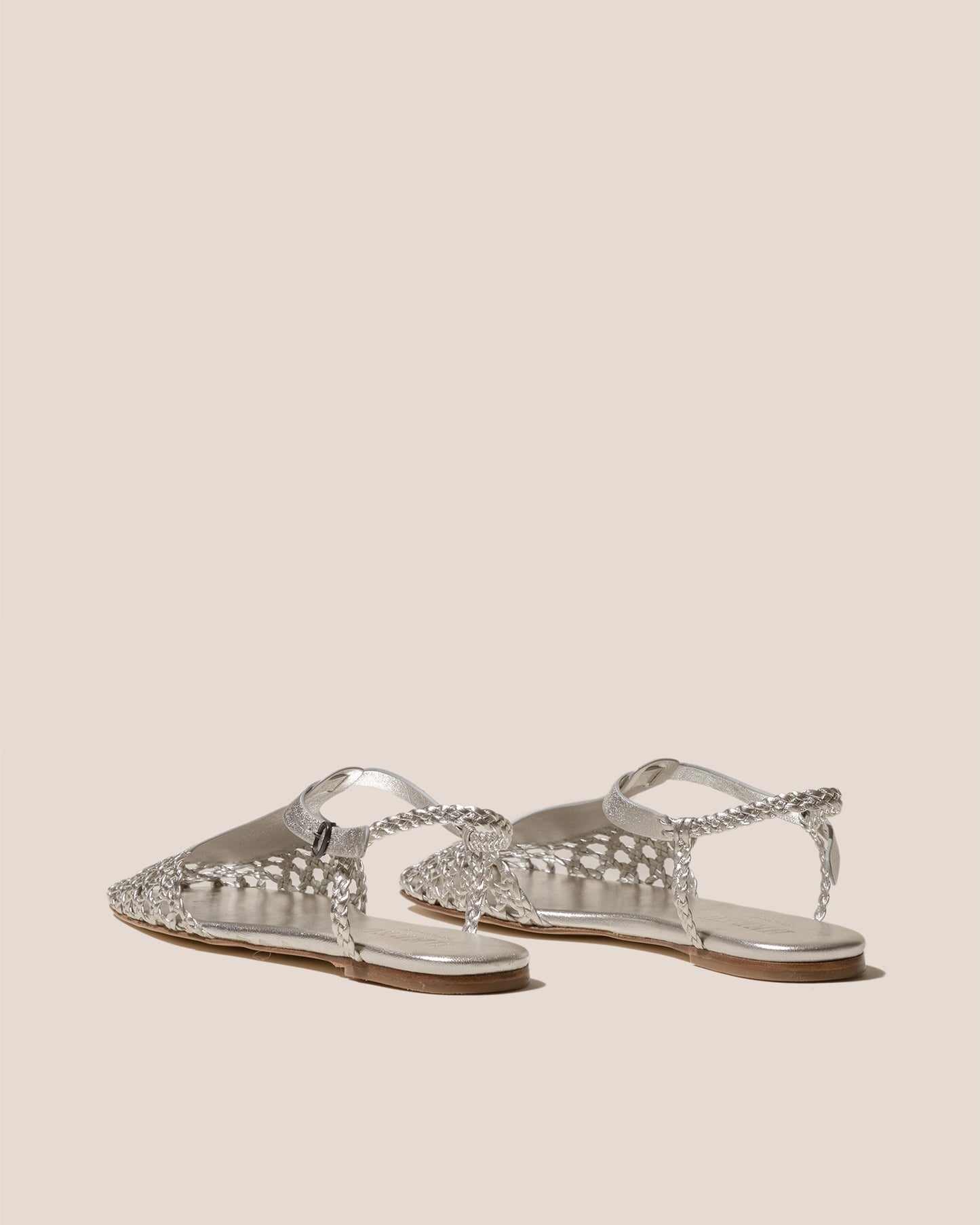 REIXA METALLIC - Woven T-bar Sandal