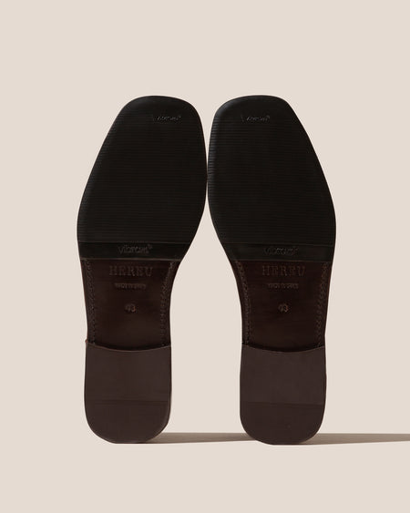 RIERA BORDON HIGH GRAINY- Moc Toe Knee High Boot