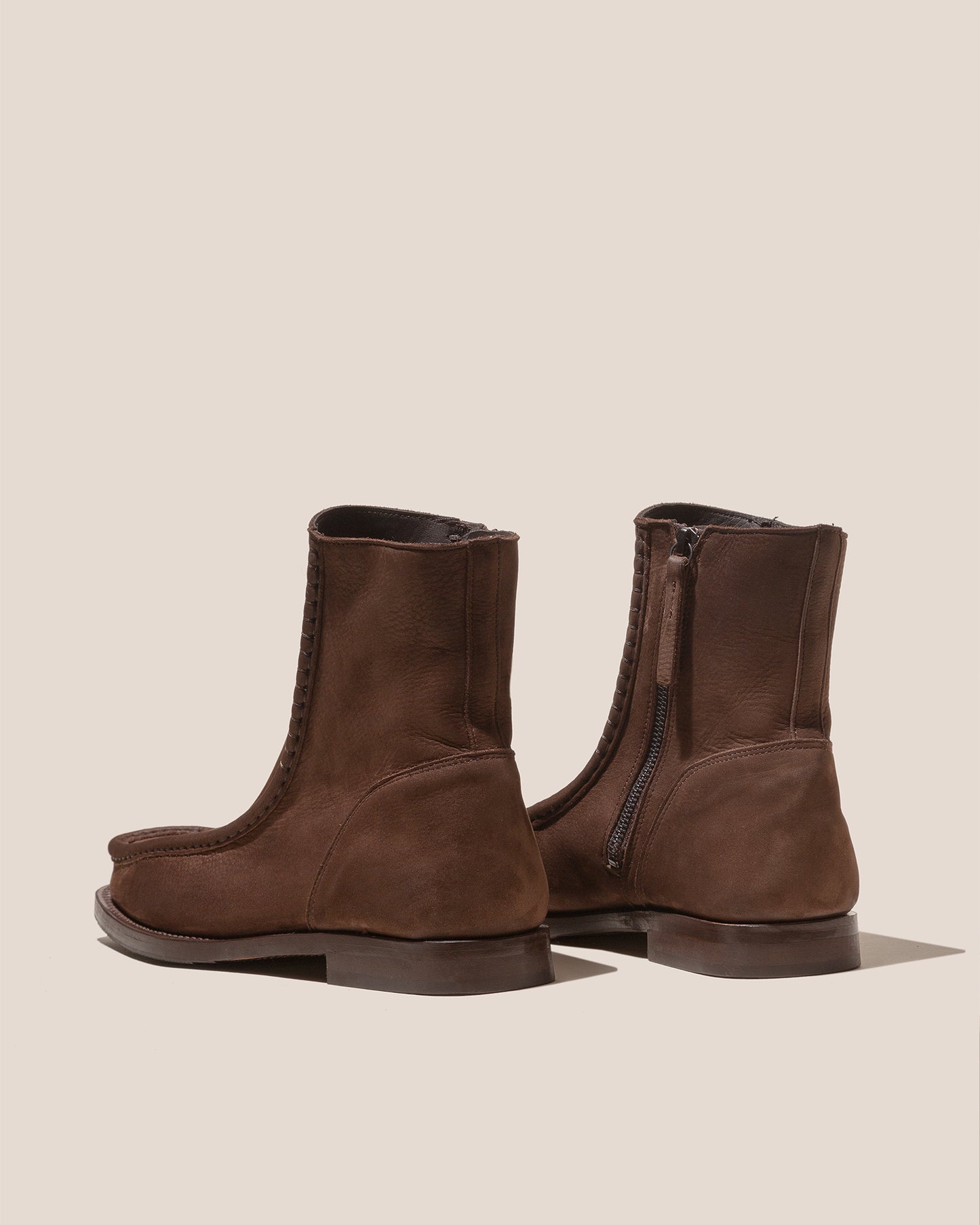 RIERA BORDON NOBUCK - Moc Toe Low-calf Boot