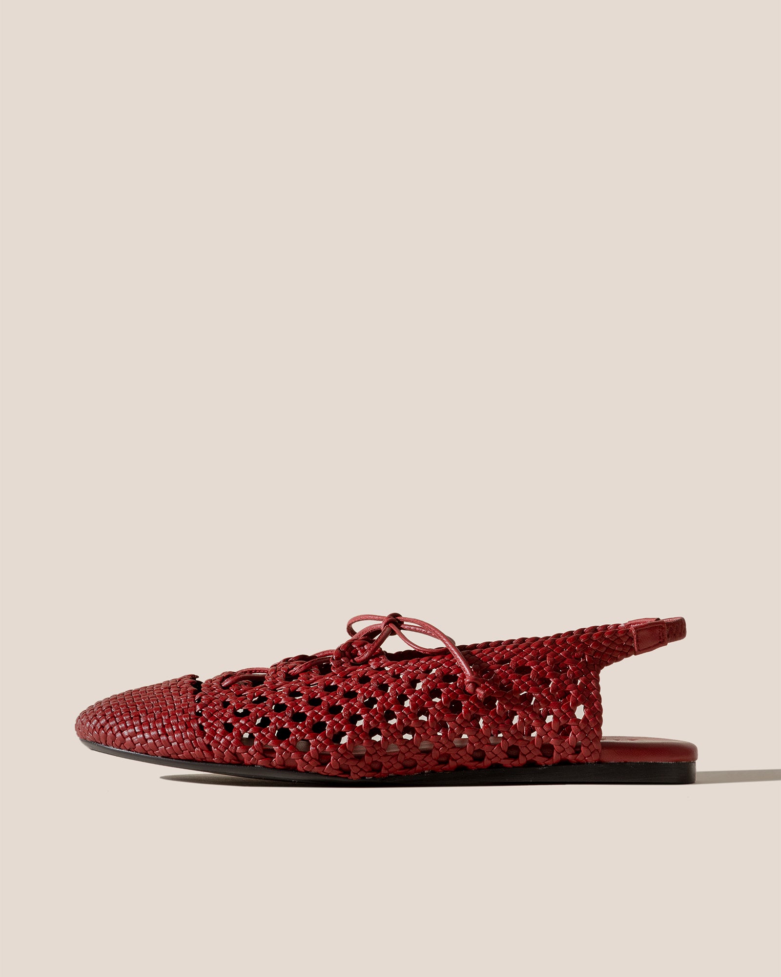 SARDANA - Lace-up Woven Slingback Sandal
