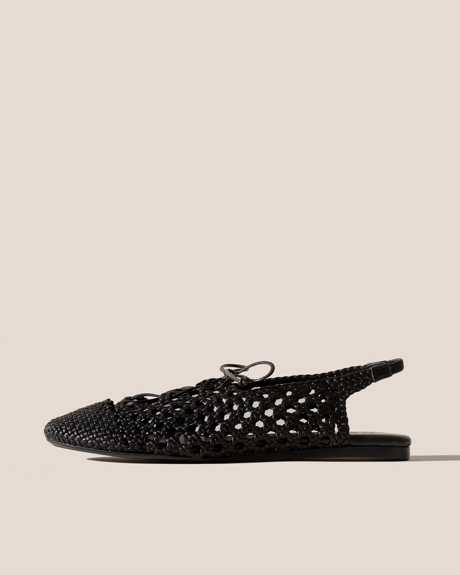 SARDANA - Lace-up Woven Slingback Sandal