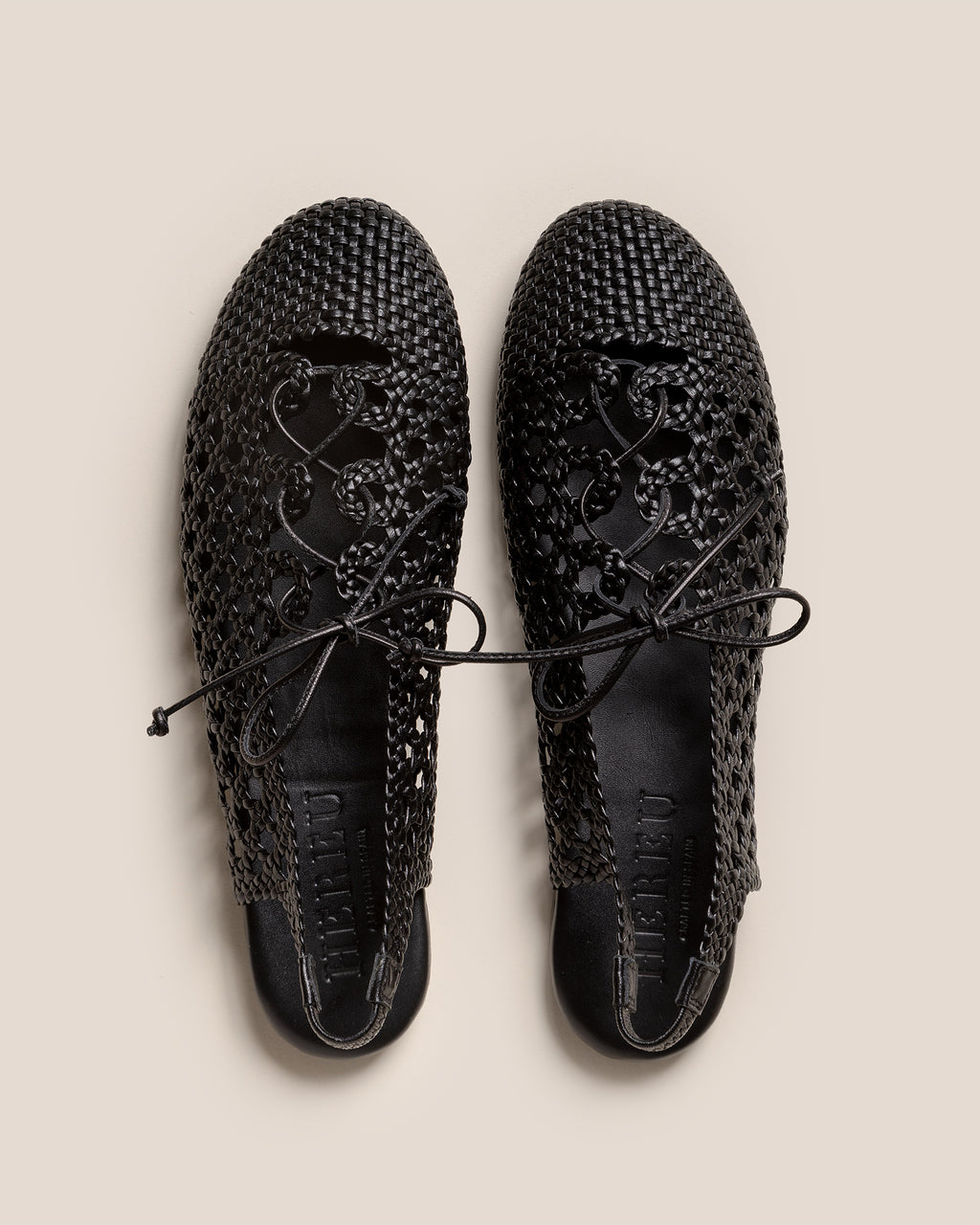 SARDANA - Lace-up Woven Slingback Sandal