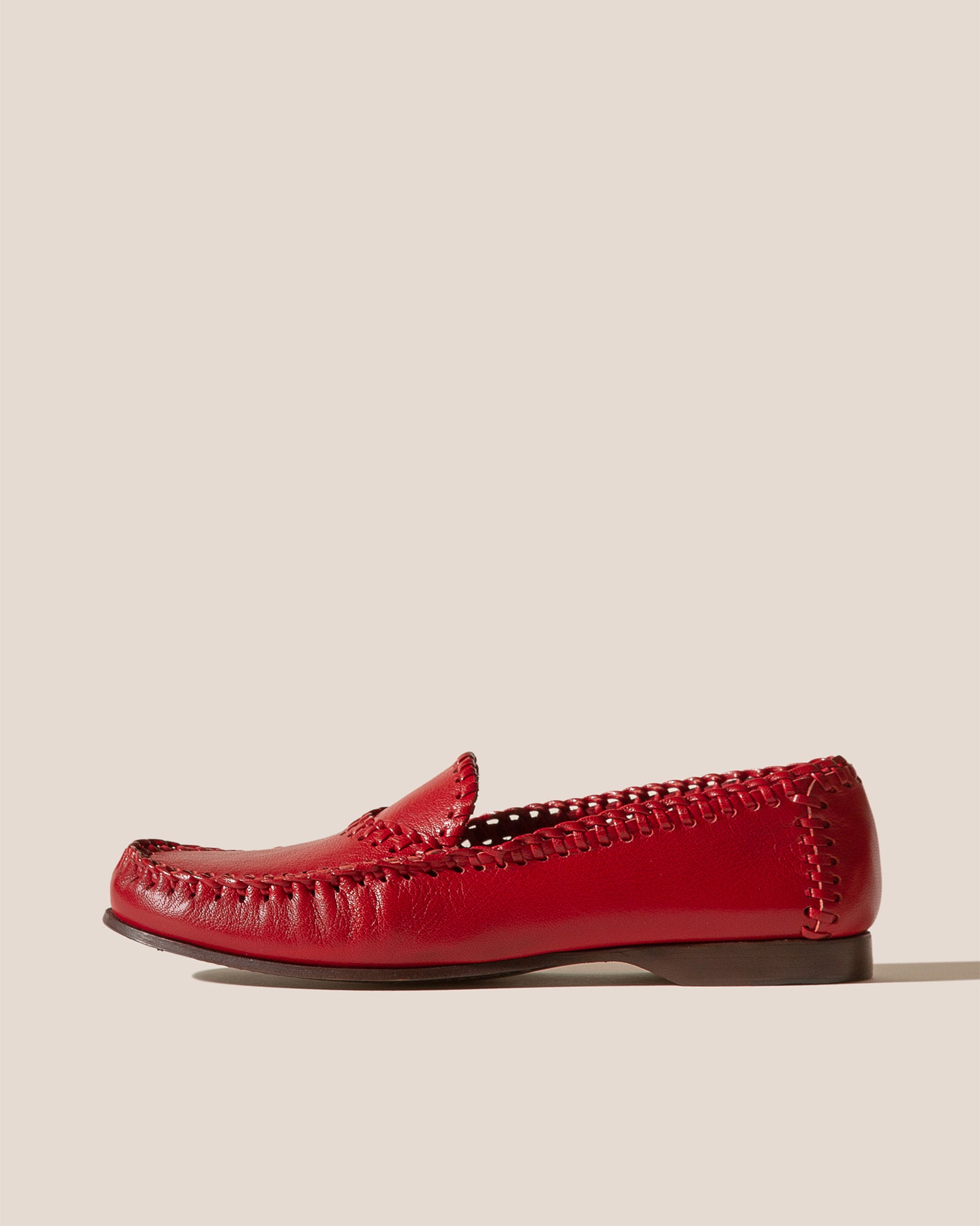 SASTRE SUPPLE SHINY - Braided Seam Slip-On Loafer
