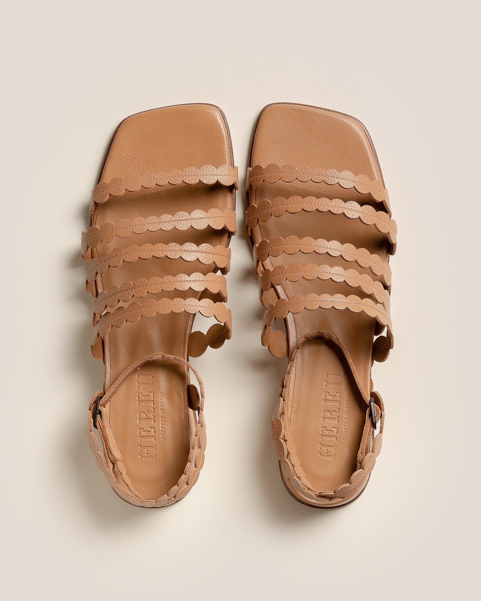 【HEREU】SAVINA Circle Detail Strappy Sandal SAVINA - Circle Detail Strappy Sandal – Hereu Studio