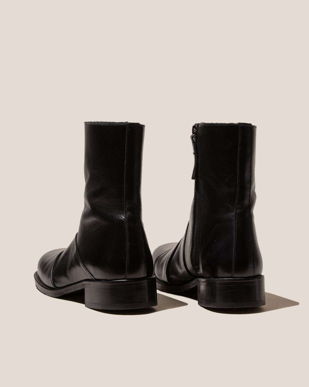SENDRE - Men’s Square-Toe Low-Calf Zipped Boot