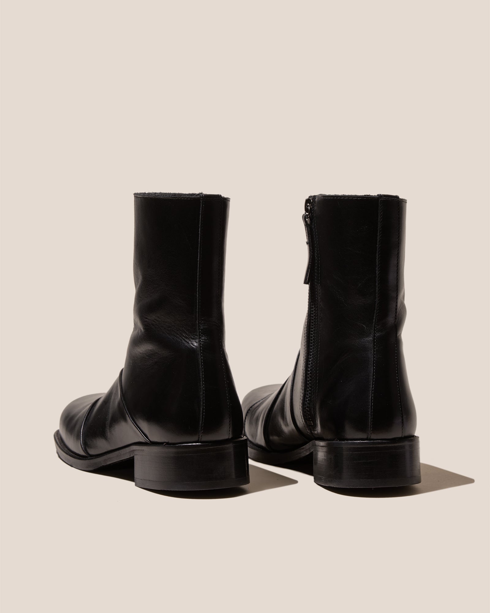 SENDRE - Men’s Square-Toe Low-Calf Zipped Boot
