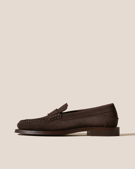 SINEU SUEDE - FOR ALL - Interlaced-detail Slip-on Loafer