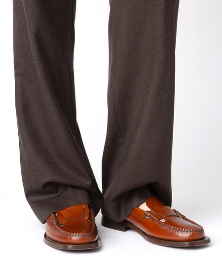 SINEU - Interlaced-detail Slip-on Loafer