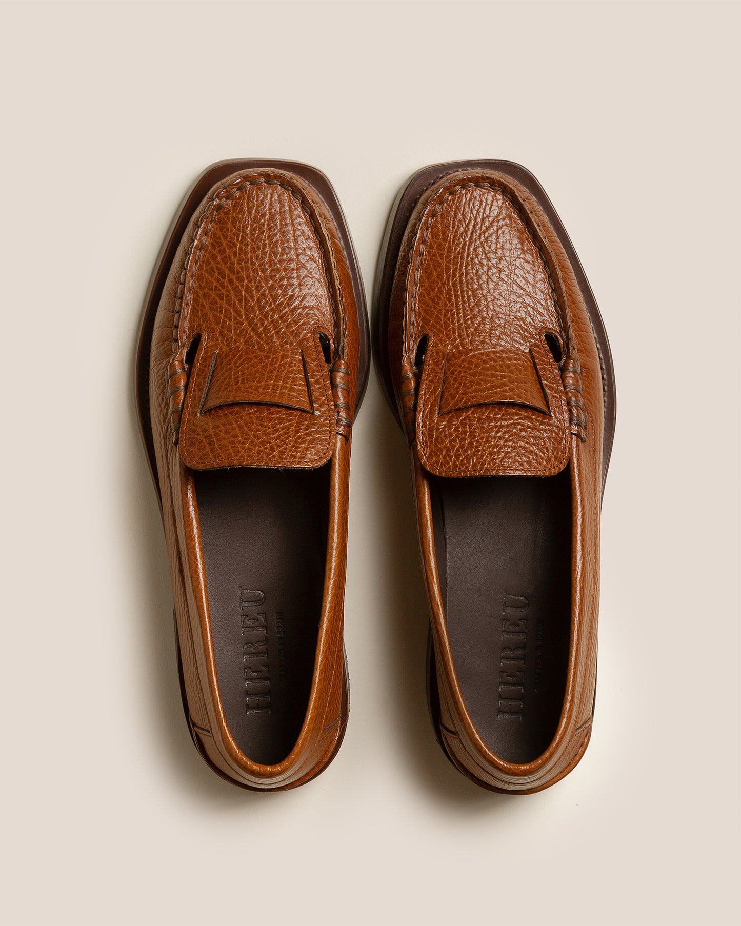 SINEU GRAINY - Interlaced-detail Slip-on Loafer