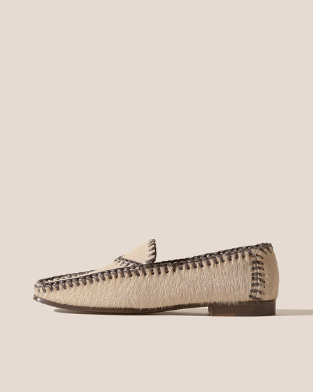 SOLLERIC CALF HAIR - Braided Seams Pull-on Loafer