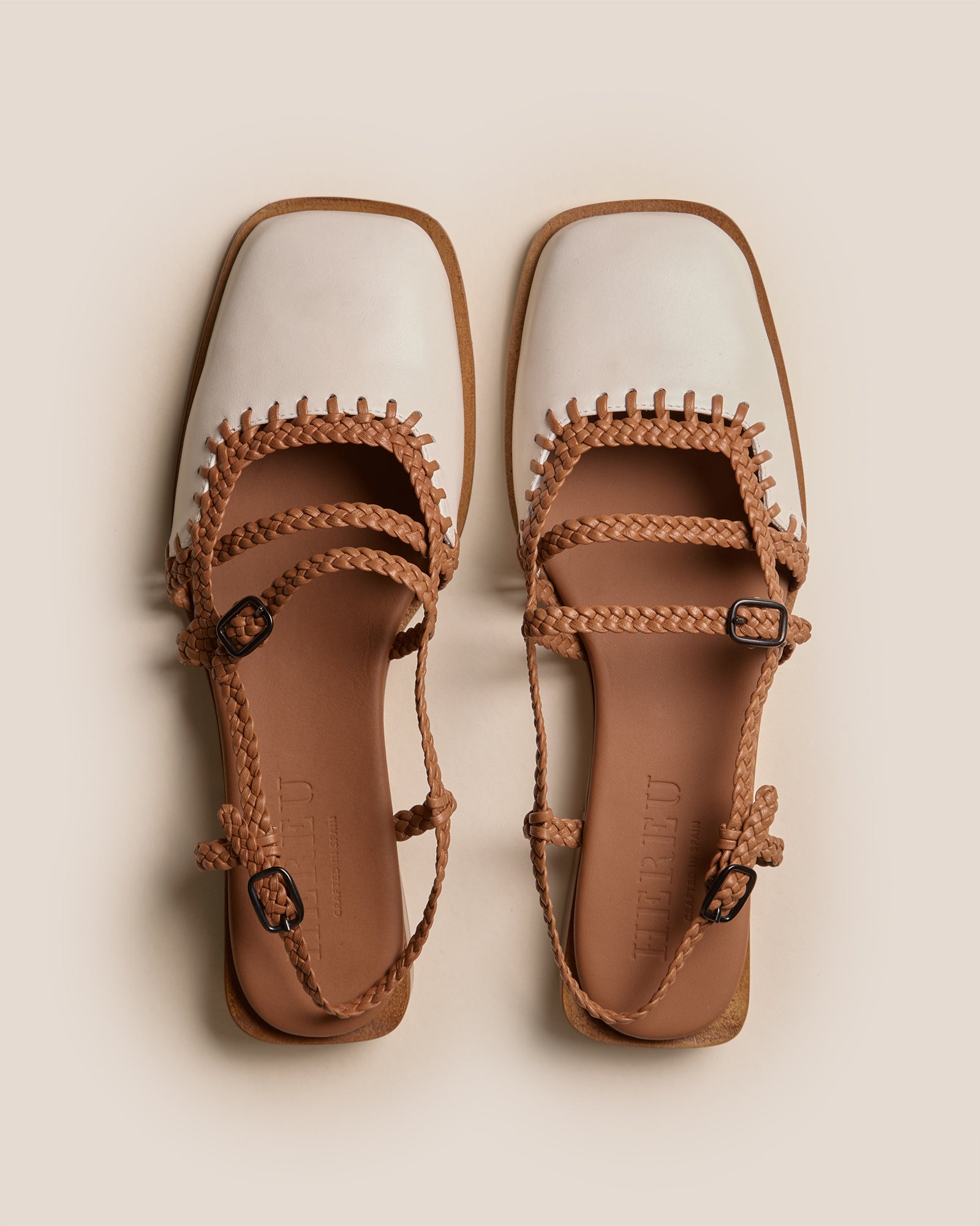 ADRATA - Woven Square-Toe Sandal