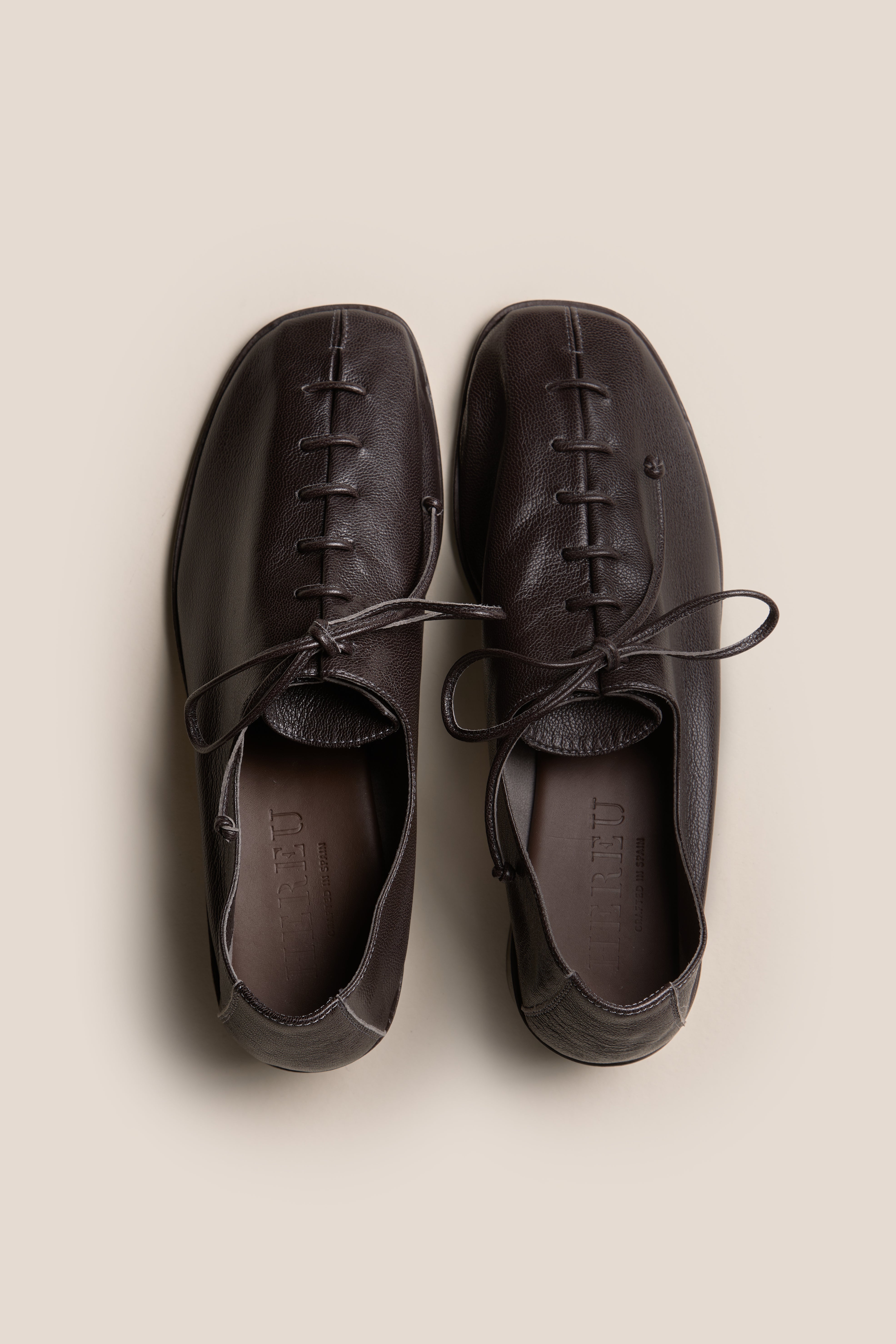 PLEGADA HEELED - Deconstructed Lace-up Shoe – Hereu Studio