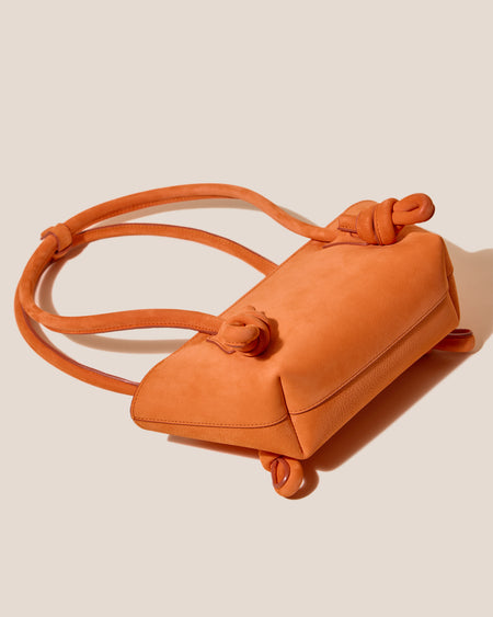 FLECA MINI SHOULDER NUBUCK - Knotted-handle Shoulder Bag