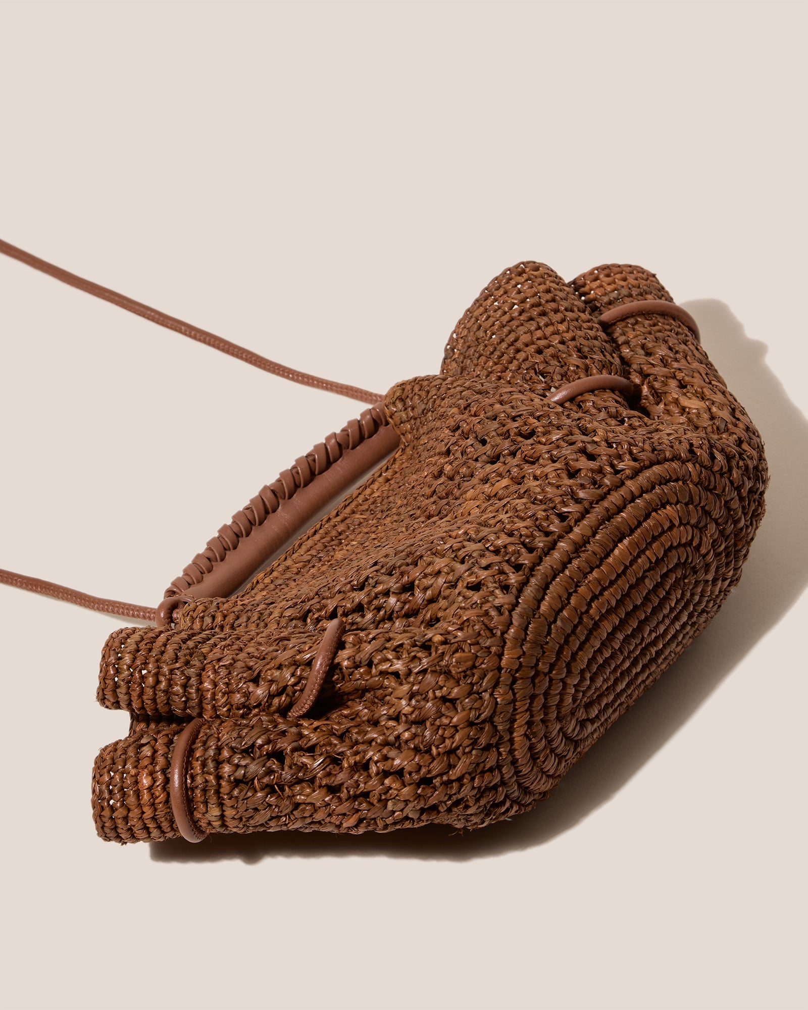 ARTA MINI CROCHET RAFFIA - Pleated Crossbody Bag – Hereu Studio