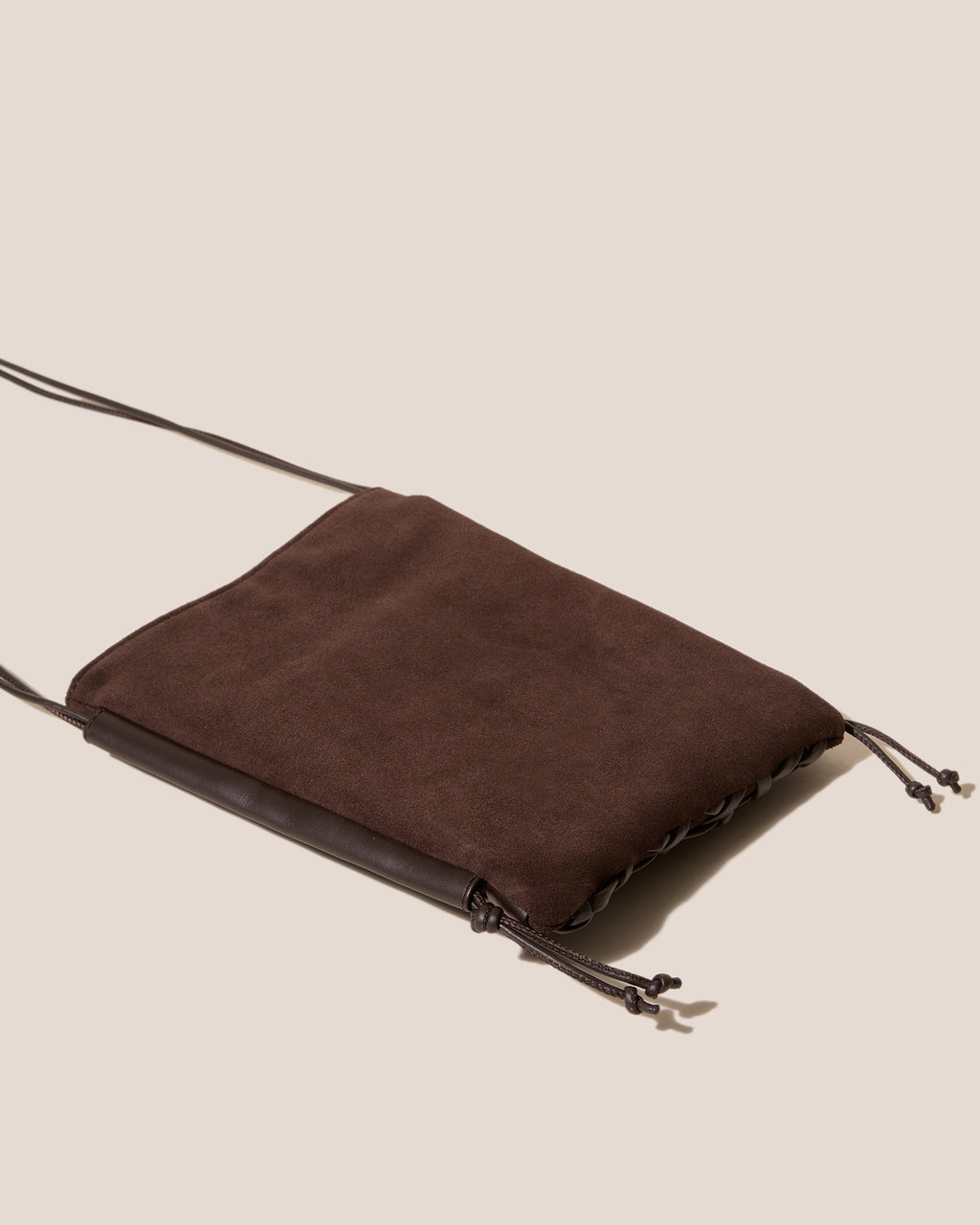 TRENA SUEDE - Flat Square Crossbody Bag