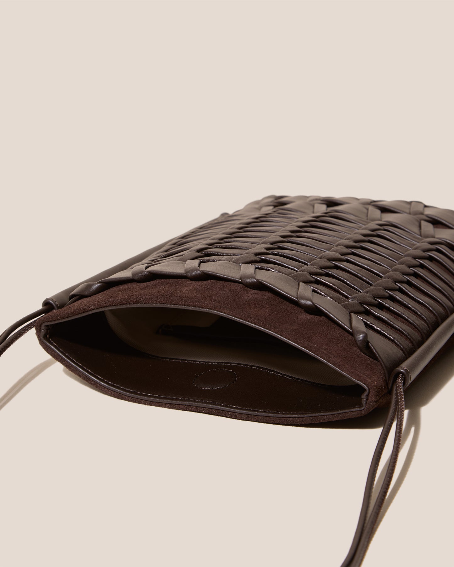 TRENA SUEDE - Flat Square Crossbody Bag