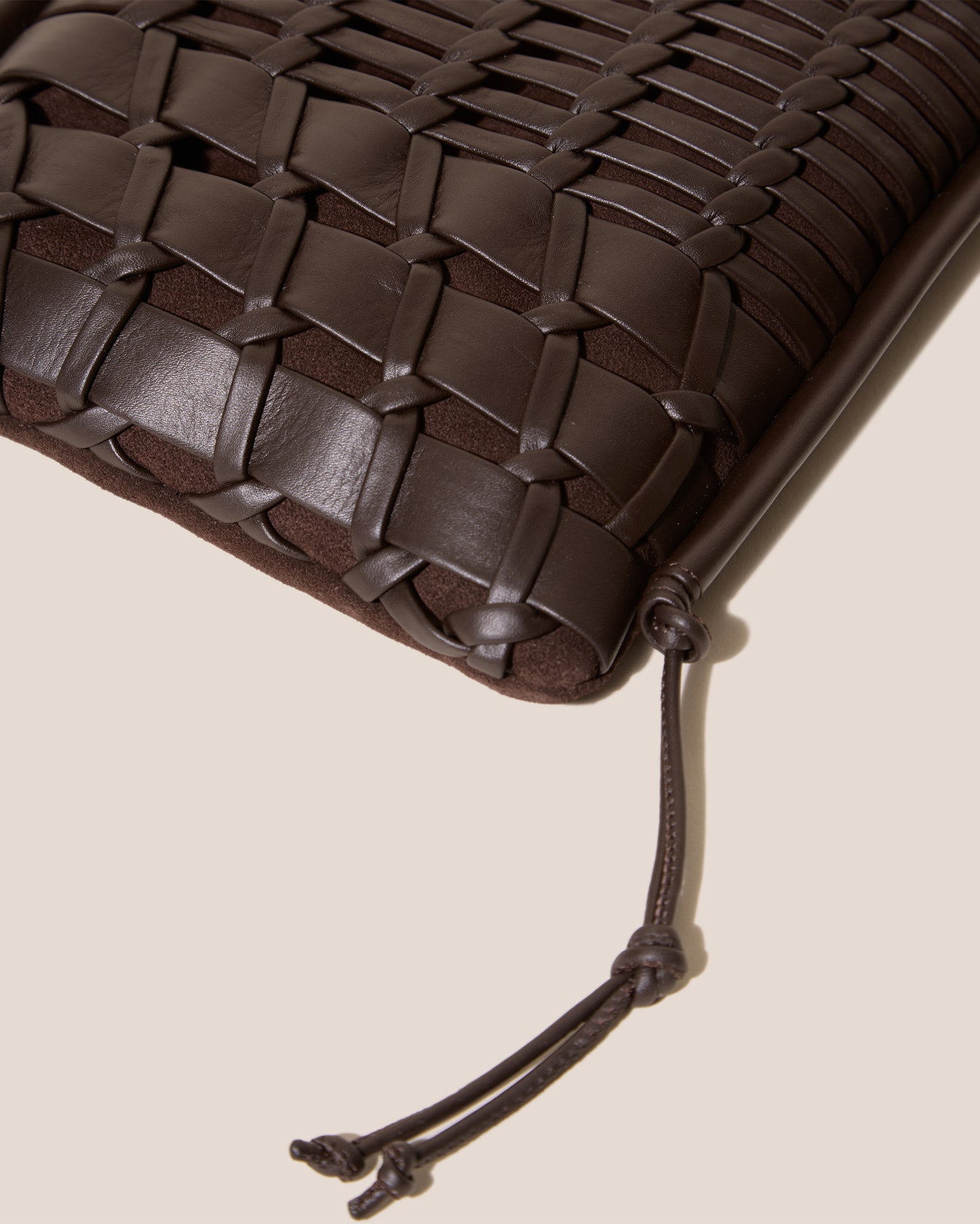 TRENA SUEDE - Flat Square Crossbody Bag