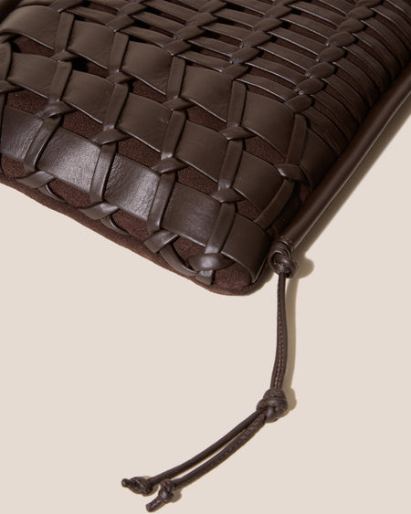 TRENA SUEDE - Flat Square Crossbody Bag