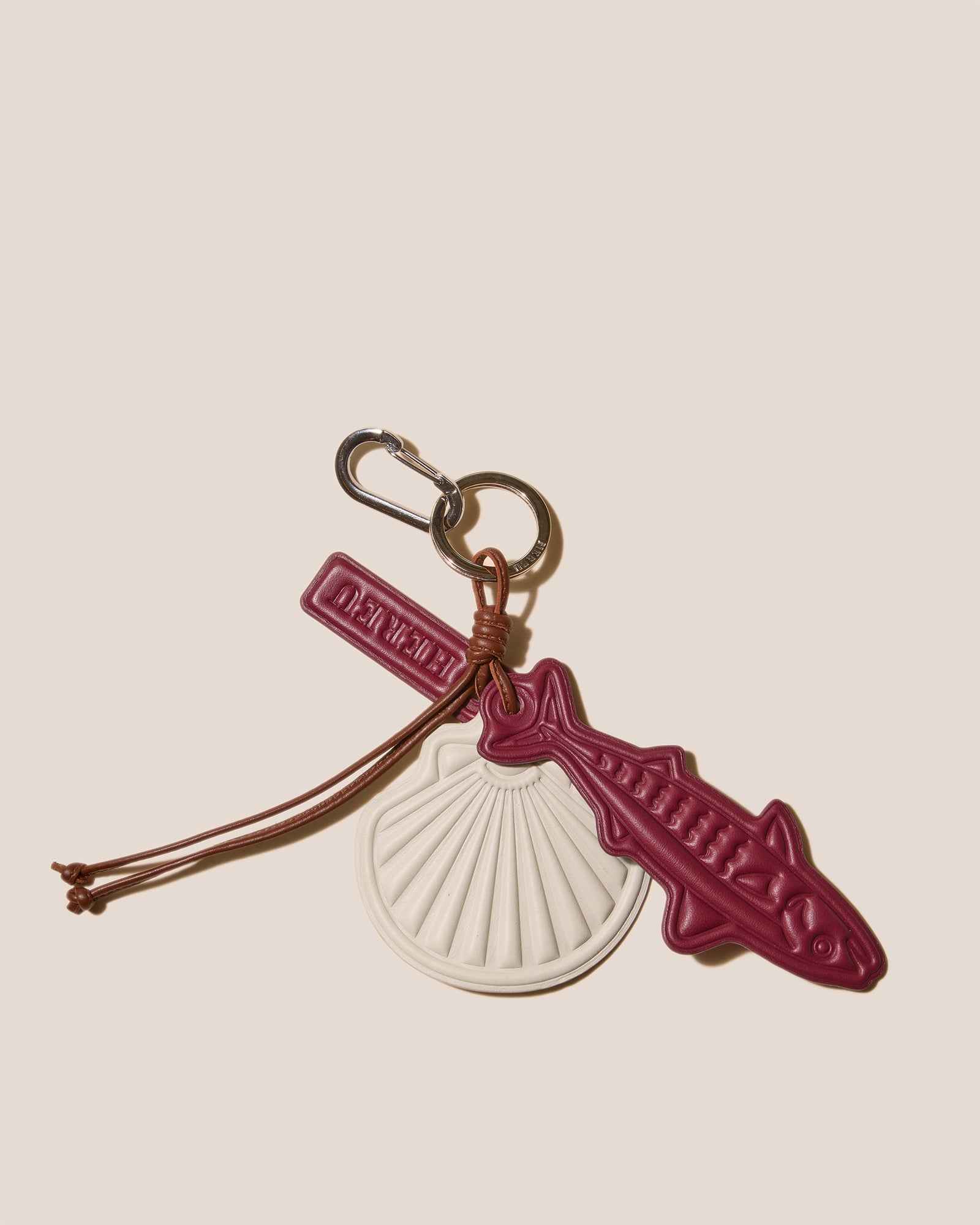 LAMAR KEYCHAIN - Embossed Leather Keychain – Hereu Studio